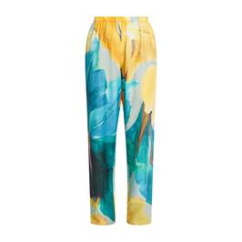 Persona by Marina Rinaldi Floral Trouser Aqua - Plus Size Collection