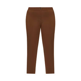 PERSONA BY MARINA RINALDI CROPPED TROUSER BROWN - Plus Size Collection