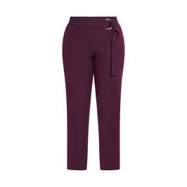 PERSONA BY MARINA RINALDI STRIPED TROUSER WINE - Plus Size Collection