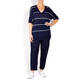 PERSONA BY MARINA RINALDI NAVY TUNIC