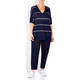 PERSONA BY MARINA RINALDI NAVY TUNIC
