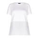 PERSONA BY MARINA COTTON FLAX TUNIC WHITE