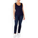 PERSONA BY MARINA RINALDI SCOOP NECK VEST NAVY