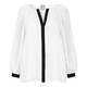 MARINA RINALDI SATIN BLOUSE WHITE