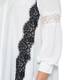 PERSONA BY MARINA RINALDI WHITE LACE TRIM TOP