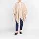 Persona by Marina Rinaldi Houndstooth Cape Beige