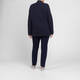 Persona by Marina Rinaldi Ribbed Cotton Cardigan Navy