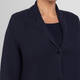 Persona by Marina Rinaldi Ribbed Cotton Cardigan Navy