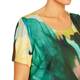 Persona by Marina Rinaldi Floral Print Dress Aqua With Optional Sleeves