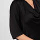 Persona by Marina Rinaldi Satin Cowl Neck Dress Black