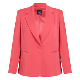 Persona by Marina Rinaldi Stretch Cady Blazer Coral  - Plus Size Collection