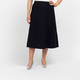 Persona by Marina Rinaldi Wool Blend Skirt Black