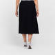 Persona by Marina Rinaldi Wool Blend Skirt Black