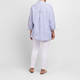 Persona by Marina Rinaldi Cotton Linen Stripe Shirt Blue