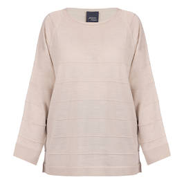 Persona by Marina Rinaldi Ribbed Sweater Beige  - Plus Size Collection