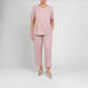 Marina Rinaldi Technical Jersey Pull On Trousers Pink