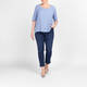 Persona by Marina Rinaldi Satin Front T-Shirt Light Blue