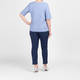 Persona by Marina Rinaldi Satin Front T-Shirt Light Blue