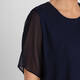 Persona by Marina Rinaldi Georgette Top Navy 