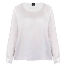 Persona by Marina Rinaldi Blouse White  - Plus Size Collection