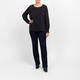 Persona by Marina Rinaldi Black Satin Blouse