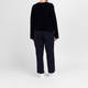 Persona by Marina Rinaldi Velvet Top Navy 