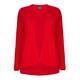 PERSONA BY MARINA RINALDI PURE COTTON horizontal rib knit CARDIGAN