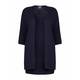 PERSONA BY MARINA RINALDI navy long shirt tail CARDIGAN