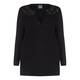 PERSONA BY MARINA RINALDI wool blend BLACK EMBELLISHED JEWEL CARDIGAN 