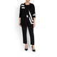 PERSONA BY MARINA RINALDI BLACK AND WHITE TUNIC