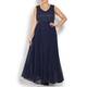 PERSONA by Marina Rinaldi navy lace BALL GOWN