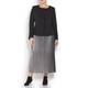 PERSONA by Marina Rinaldi pleated metallic SKIRT