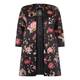 Persona Floral Stretch Satin Coat