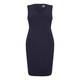 PERSONA BY MARINA RINALDI NAVY TAILORED DRESS WITH OPTIONAL SLEEVES