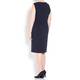 PERSONA BY MARINA RINALDI NAVY TAILORED DRESS WITH OPTIONAL SLEEVES