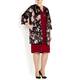 Persona Floral Stretch Satin Coat