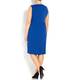 PERSONA BY MARINA RINALDI blue tailored DRESS with optional sleeves