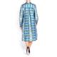PERSONA BY MARINA RINALDI PRINTED SATIN SHIRT DRESS