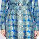 PERSONA BY MARINA RINALDI PRINTED SATIN SHIRT DRESS