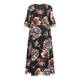 PERSONA BY MARINA RINALDI GEORGETTE FLORAL PRINT DRESS