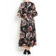 PERSONA BY MARINA RINALDI GEORGETTE FLORAL PRINT DRESS
