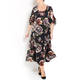 PERSONA BY MARINA RINALDI GEORGETTE FLORAL PRINT DRESS