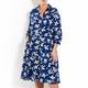PERSONA BY MARINA RINALDI ORCHID PRINT SHIRT DRESS