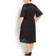 PERSONA BY MARINA RINALDI PURE COTTON BLACK A LINE BRODERIE ANGLAISE DRESS 