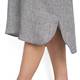 PERSONA BY MARINA RINALDI SMALL CHECK PURE LINEN SHIRT DRESS 