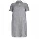 PERSONA BY MARINA RINALDI SMALL CHECK PURE LINEN SHIRT DRESS 