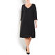 PERSONA BY MARINA RINALDI V-NECK DRESS BLACK