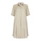 PERSONA stone linen shirt DRESS