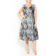PERSONA BY MARINA RINALDI FLORAL JACQUARD DRESS WITH OPTIONAL SLEEVES
