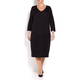 PERSONA BY MARINA RINALDI BLACK KNITTED DRESS